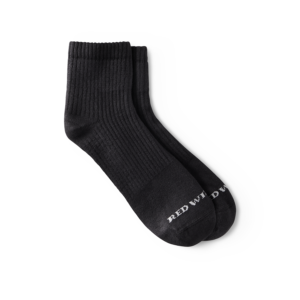Everyday Work Medium Weight Quarter Crew Sock Black
